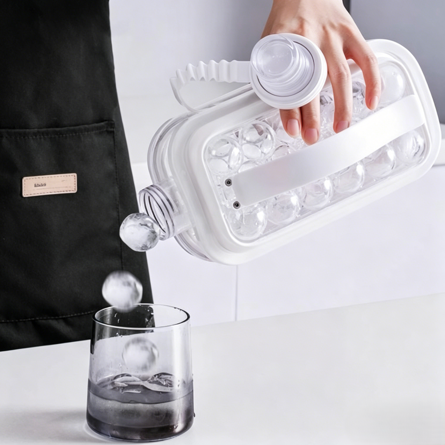 2-in-1 Portable Ice Ball Maker & Water Bottle
