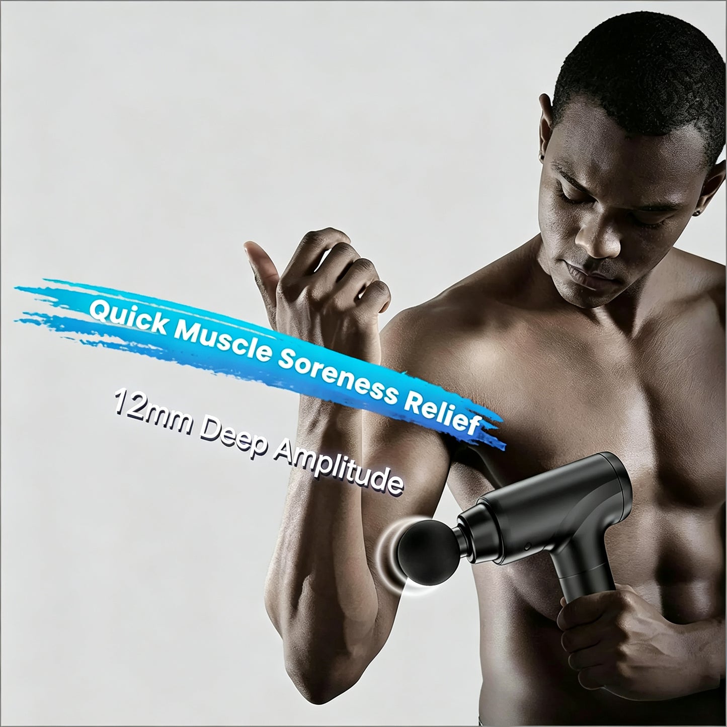 Massage Gun Deep Tissue Muscle Massager with 10 Massage Heads & 20 Speeds LCD Display for Pain Relief