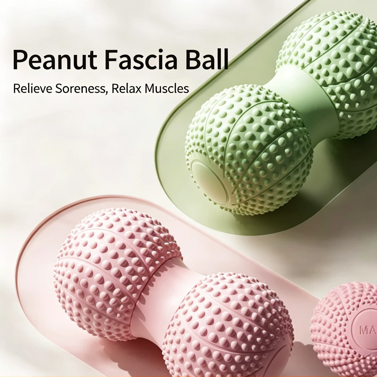 Peanut Massage Ball for Deep Tissue Muscle Relief