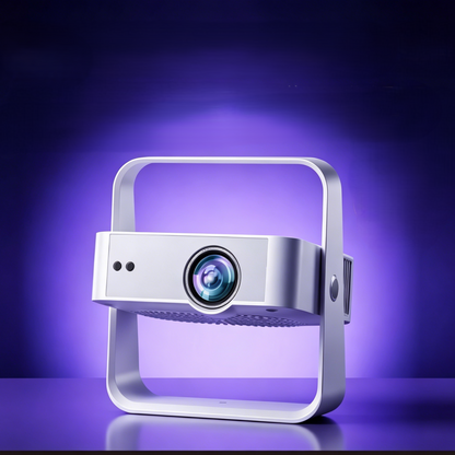 8K Decoding Portable Projector with 3800ANSI Lumens & Rotatable Gimbal