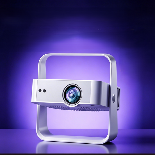 8K Decoding Portable Projector with 3800ANSI Lumens & Rotatable Gimbal