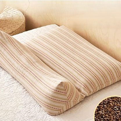 Buckwheat Triangular Cervical Traction Pillow for Neck Pain Relief