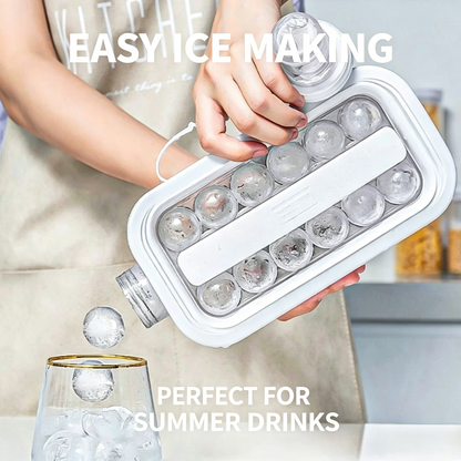 2-in-1 Portable Ice Ball Maker & Water Bottle