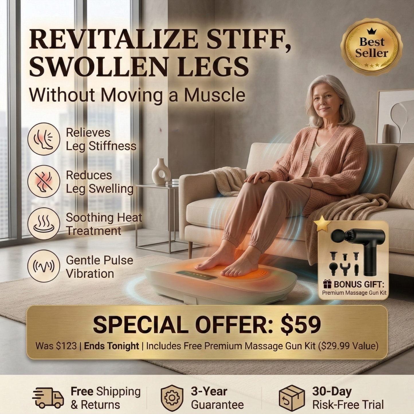 Lenflow™Vibration Plate: Tone & Slim Legs Faster with Gentle Therapy