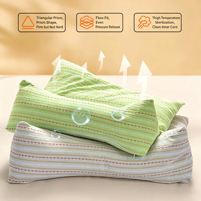 Buckwheat Triangular Cervical Traction Pillow for Neck Pain Relief