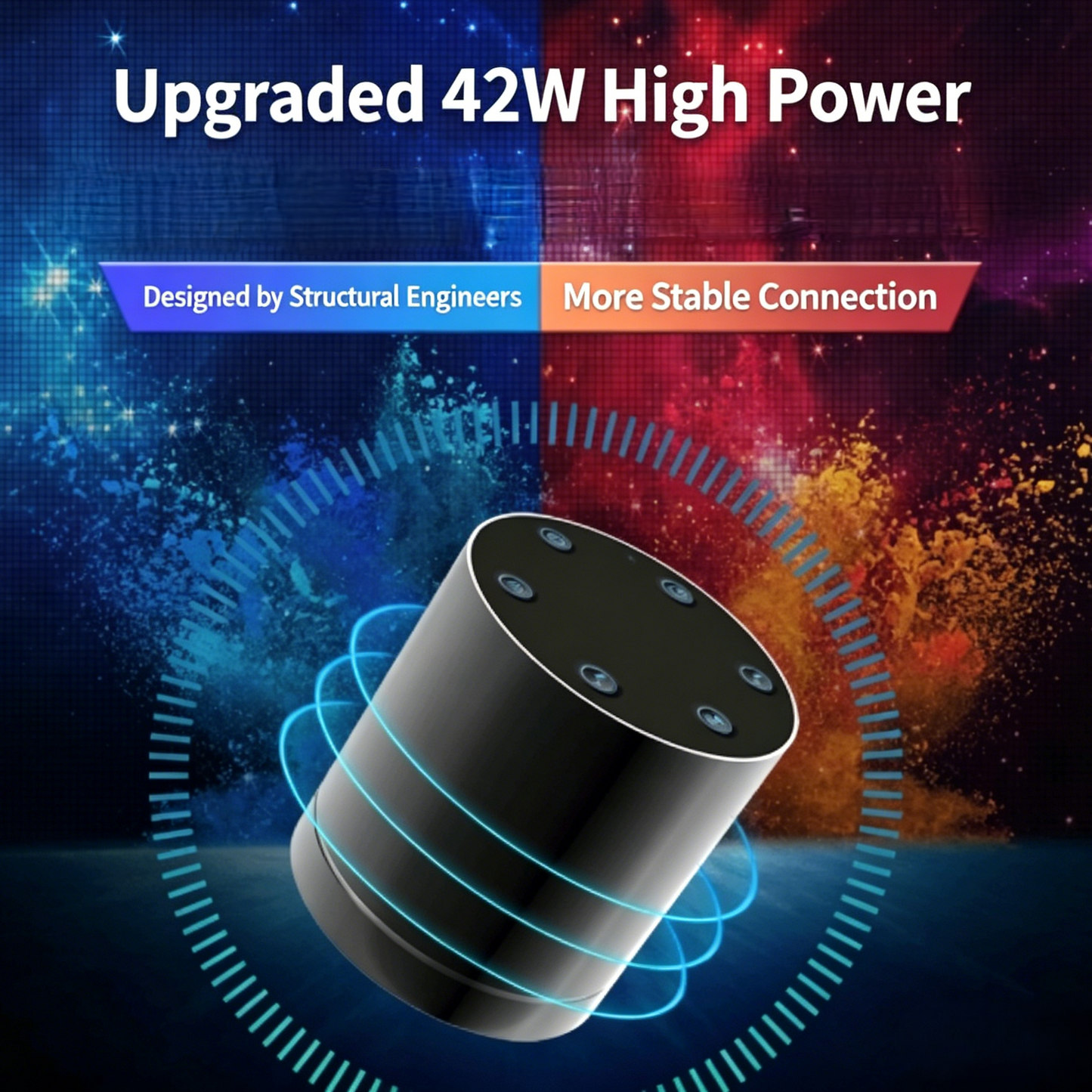 42W Bone Conduction Resonance Speaker with 5000mAh Battery