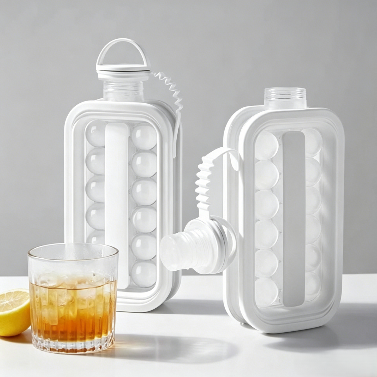 2-in-1 Portable Ice Ball Maker & Water Bottle